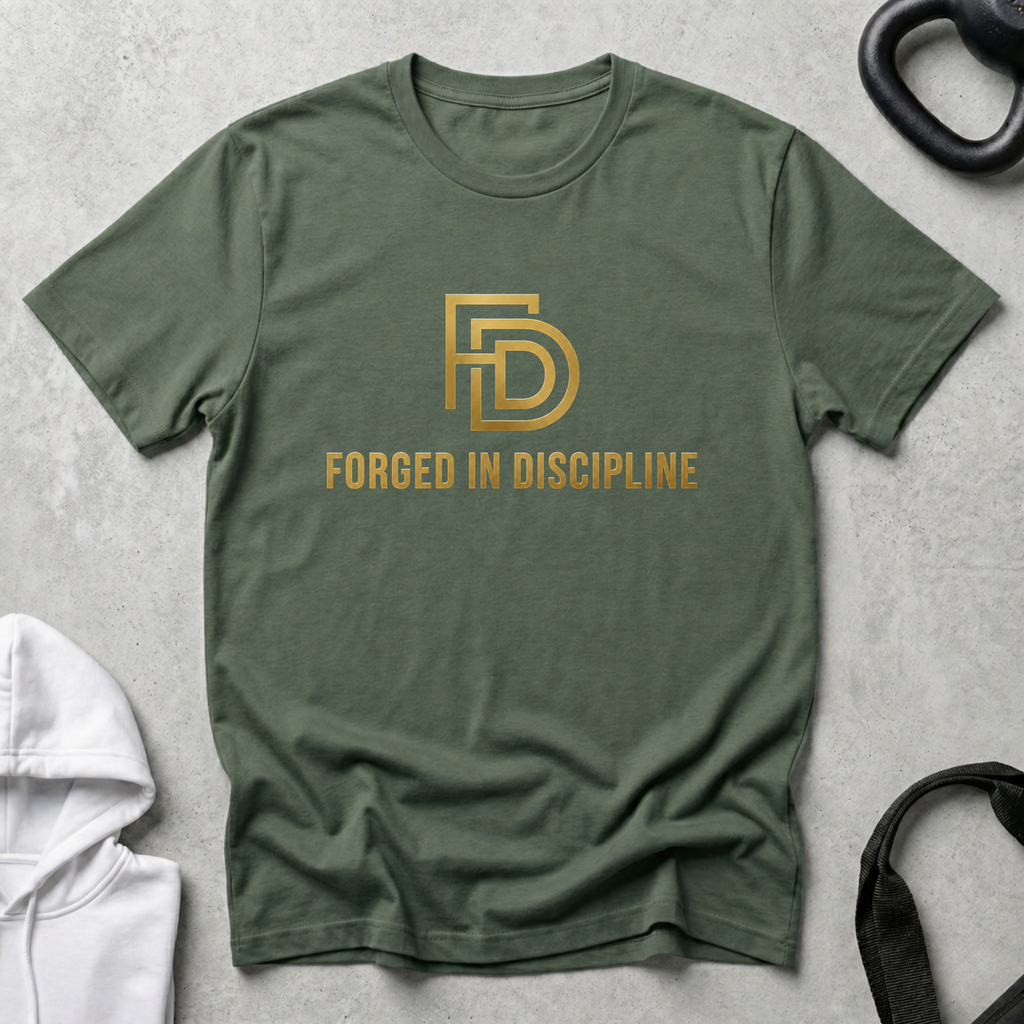 Forged in Discipline line art