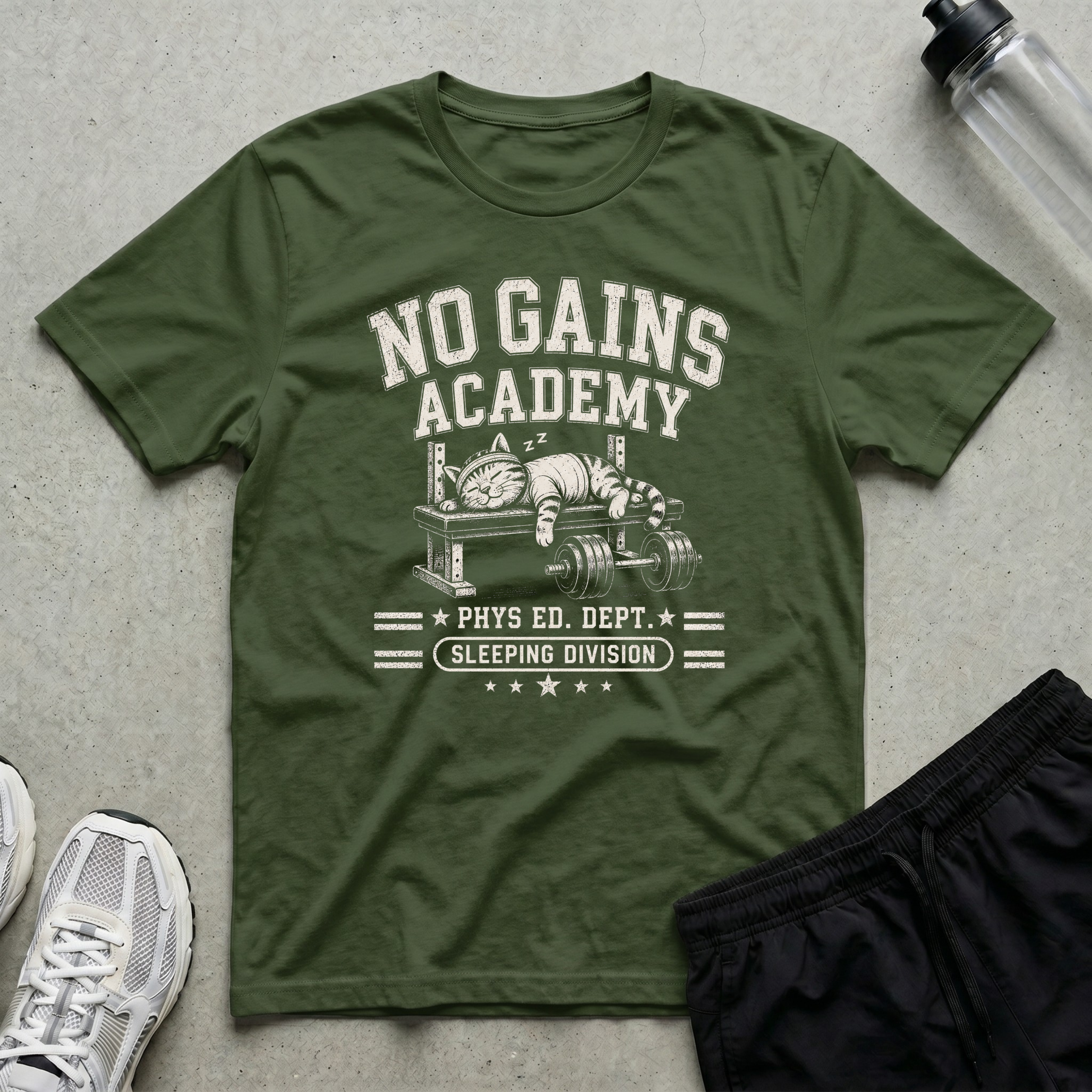 No Gains Academy T-Shirt