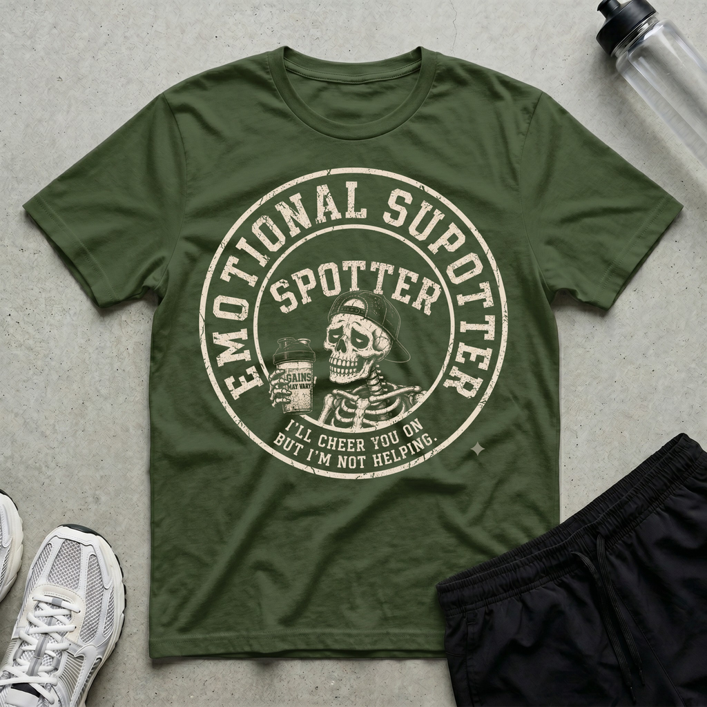 Emotional Support Spotter Badge T-Shirt