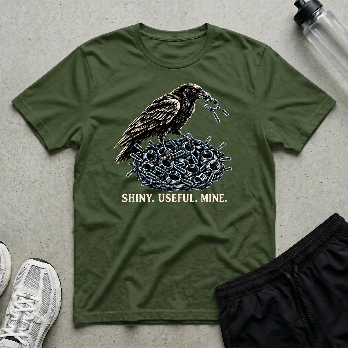 Shiny Useful Mine T-Shirt - Military Green