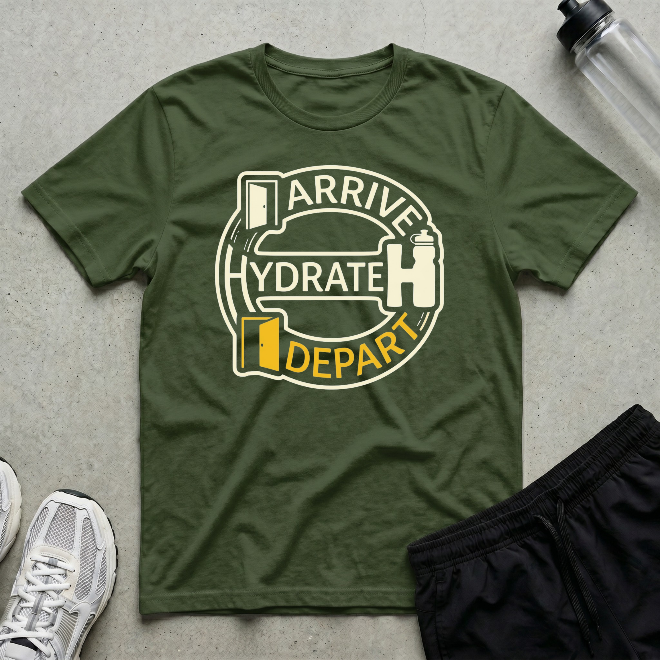 Arrive Hydrate Depart T-Shirt