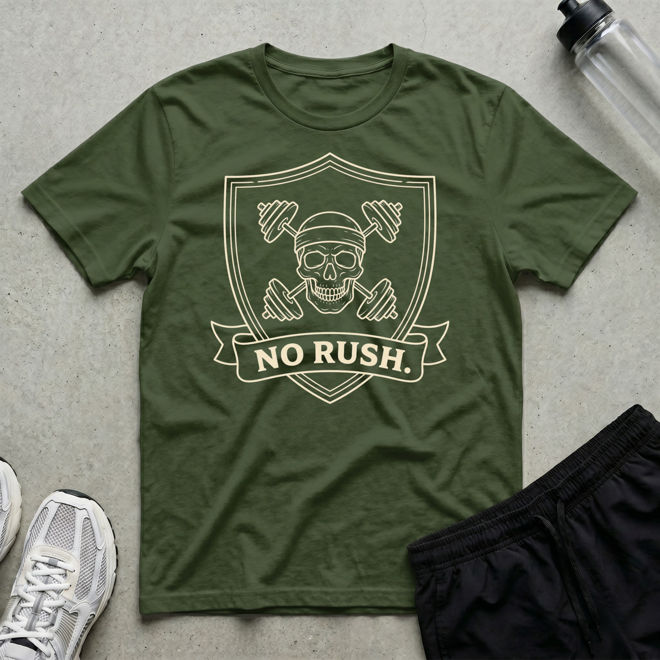 Skull Barbell Crest T-Shirt