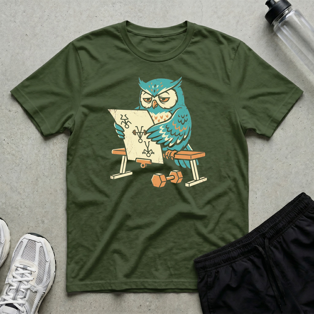 Upside Down Plan Owl T-Shirt