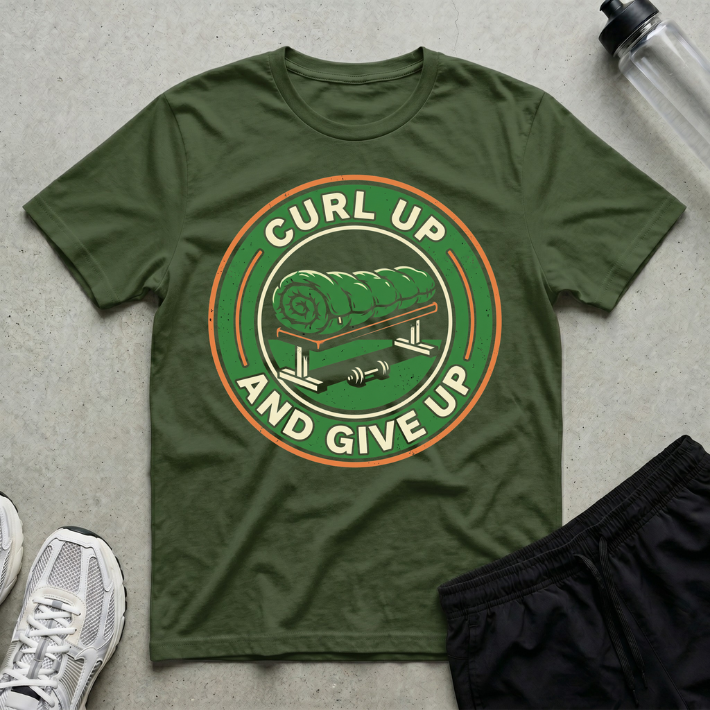 Curl Up And Give up T-Shirt