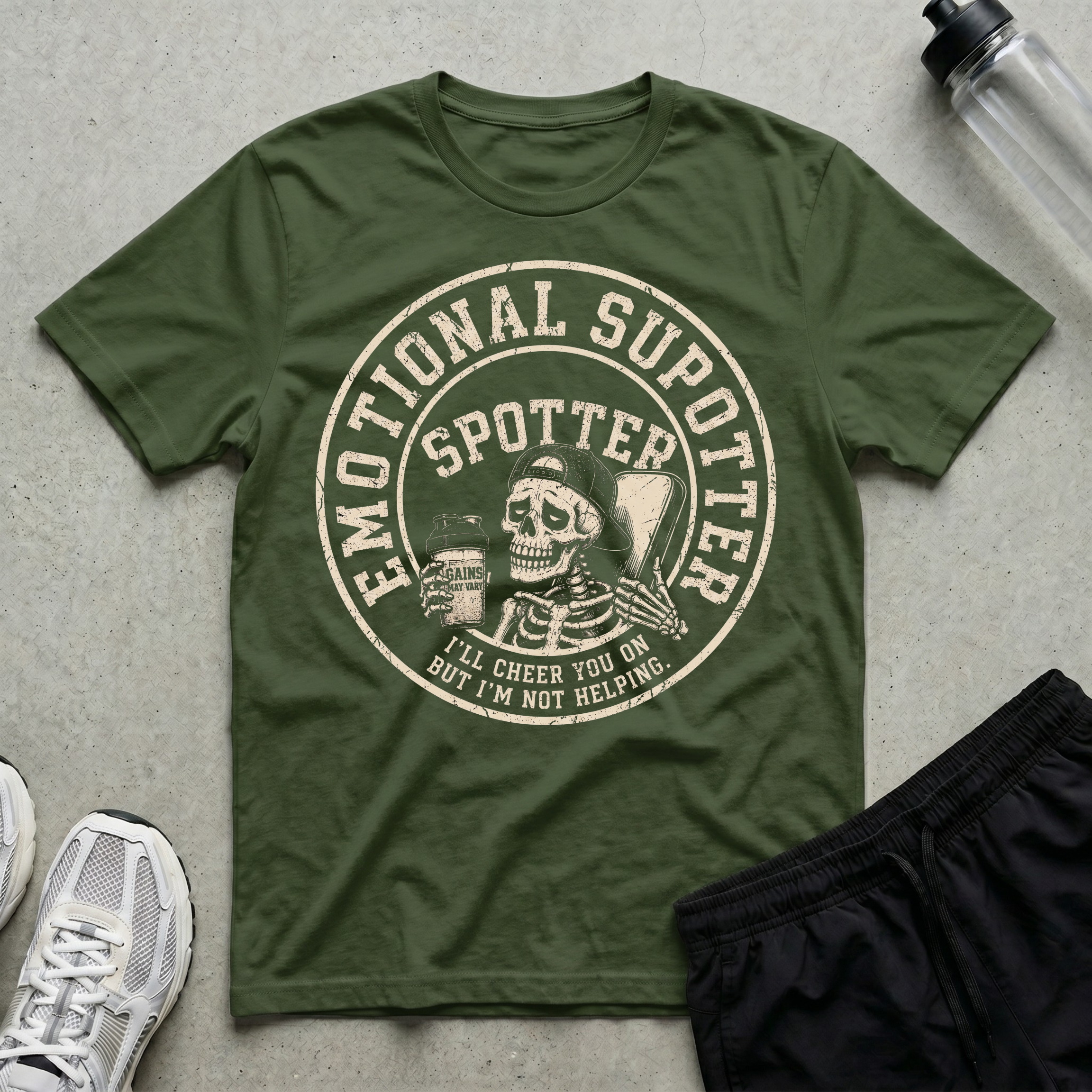 Emotional Support Spotter Bench T-Shirt