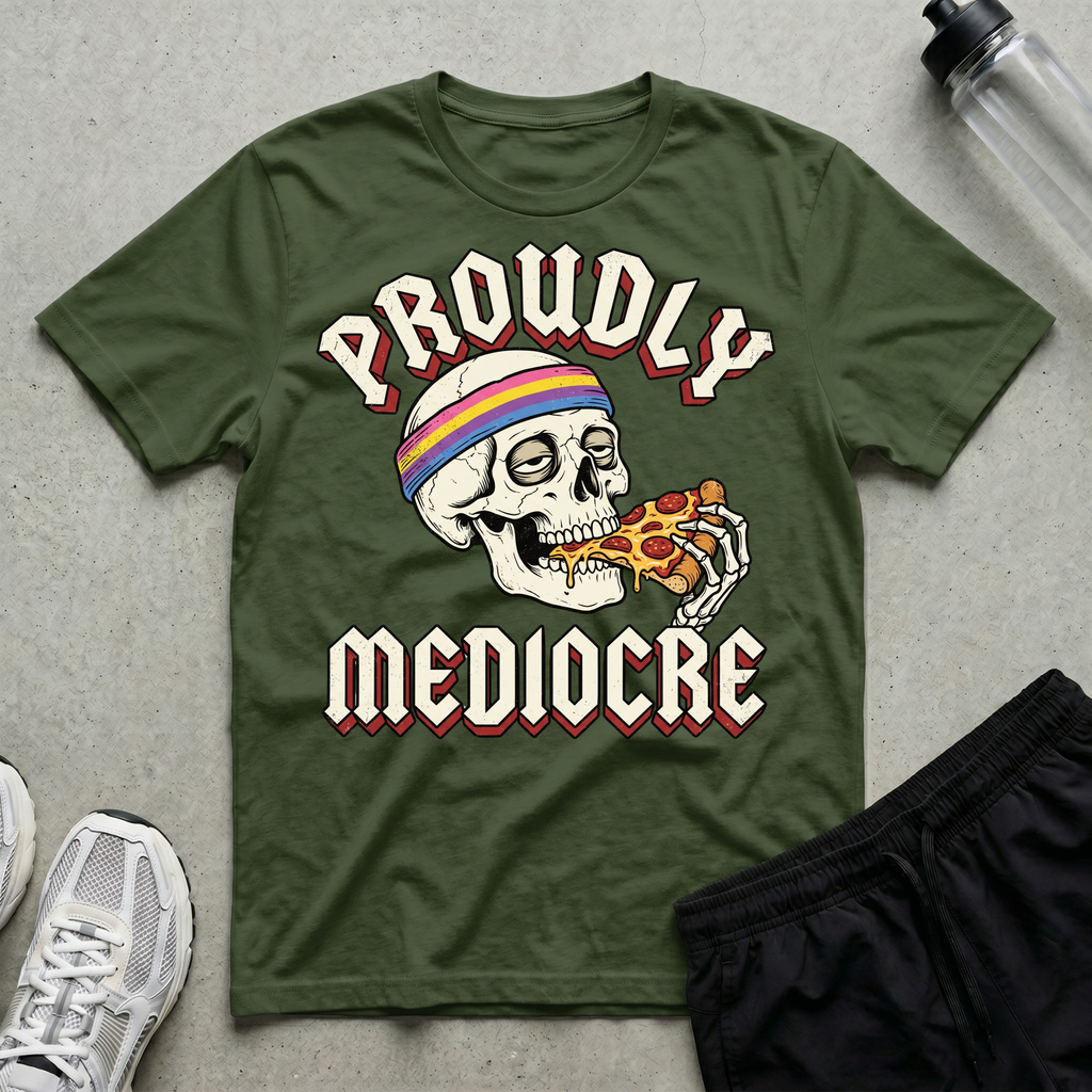 Proudly Mediocre Pizza T-Shirt