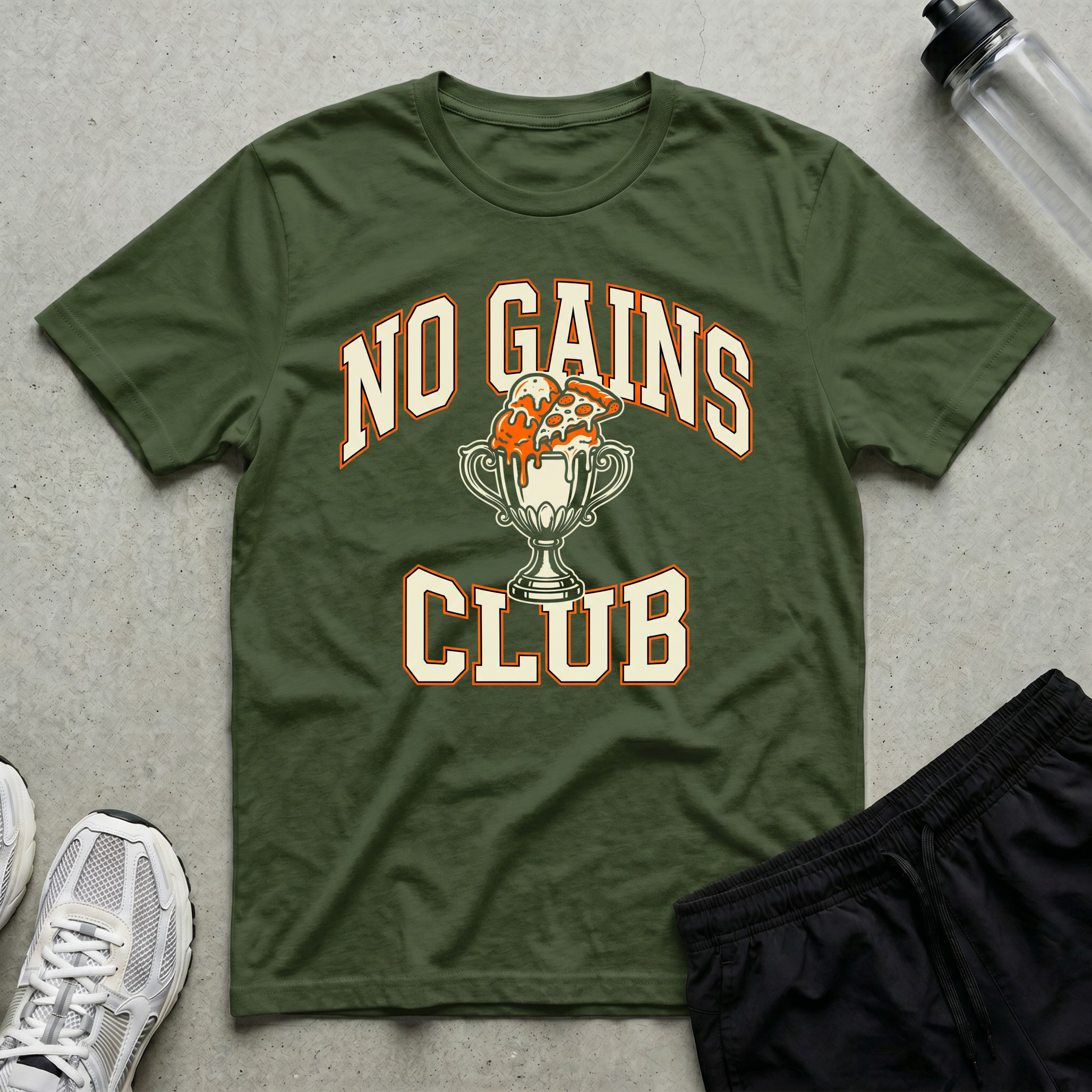 No Gains Trophy T-Shirt