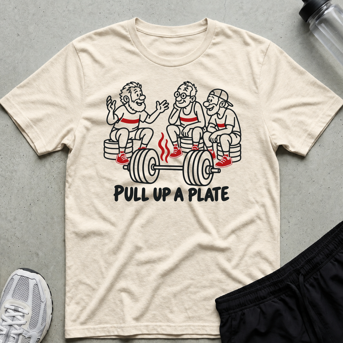 Barbell Campfire T-Shirt - Natural