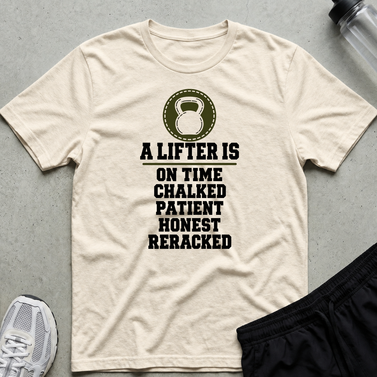 A Lifter Is T-Shirt - Natural