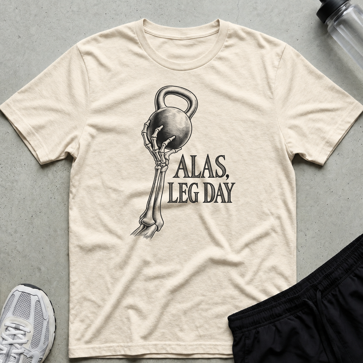 Alas Leg Day T-Shirt - Natural
