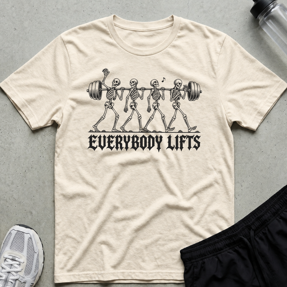 Everybody Lifts T-Shirt - Natural