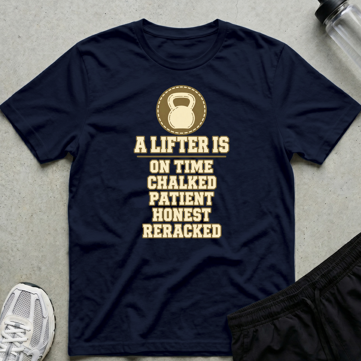 A Lifter Is T-Shirt - Navy