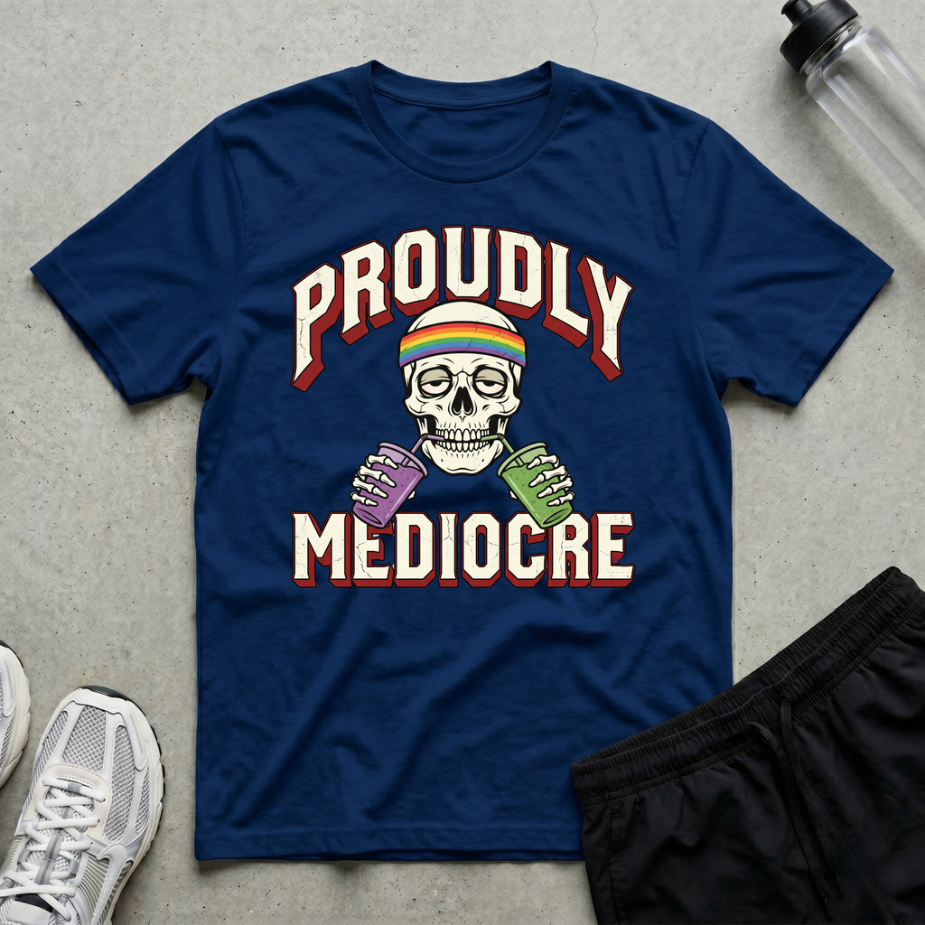 Proudly Mediocre Double Sip T-Shirt