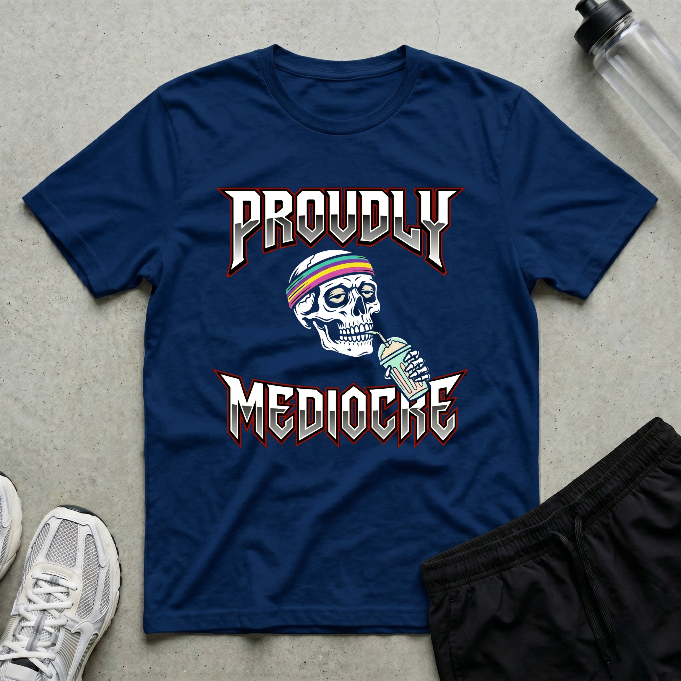 Proudly Mediocre Skull T-Shirt