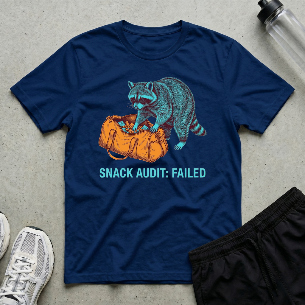 Raccoon Snack Audit T-Shirt