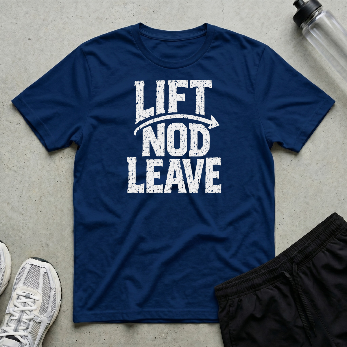 Lift Nod Leave T-Shirt - Navy