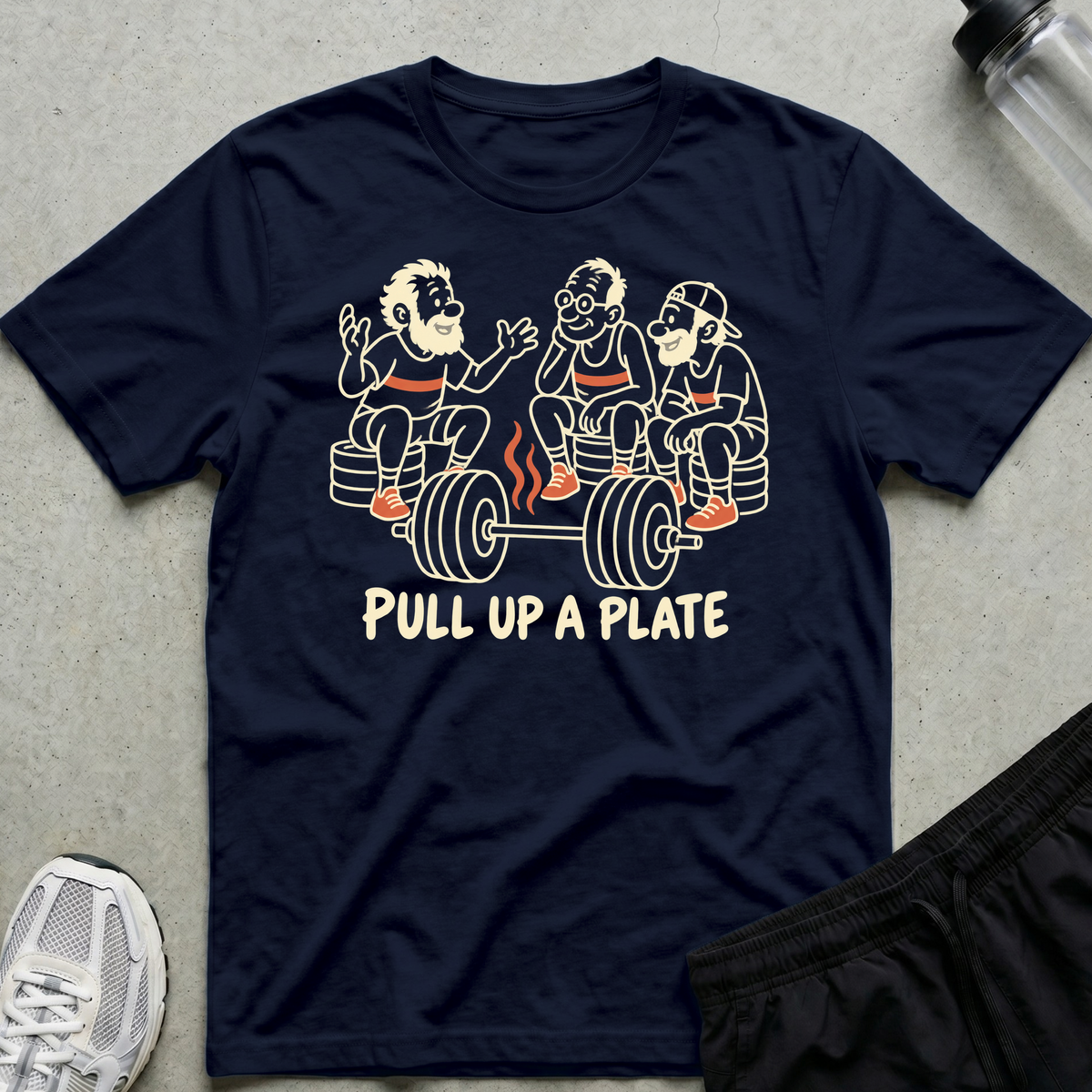 Barbell Campfire T-Shirt - Navy