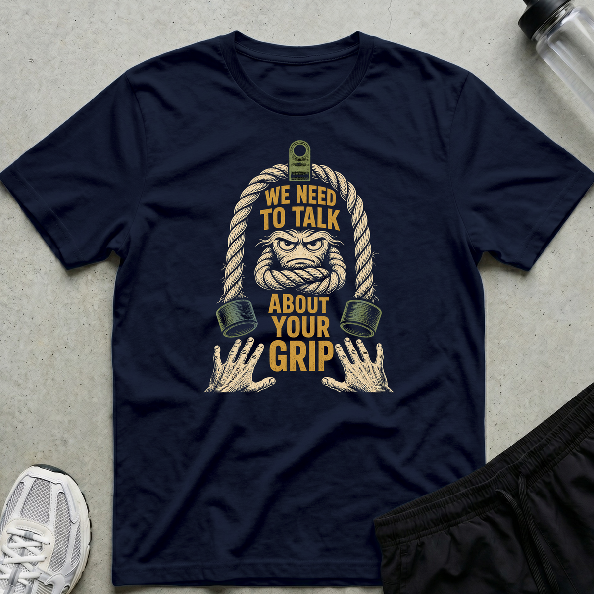 About Your Grip T-Shirt - Navy