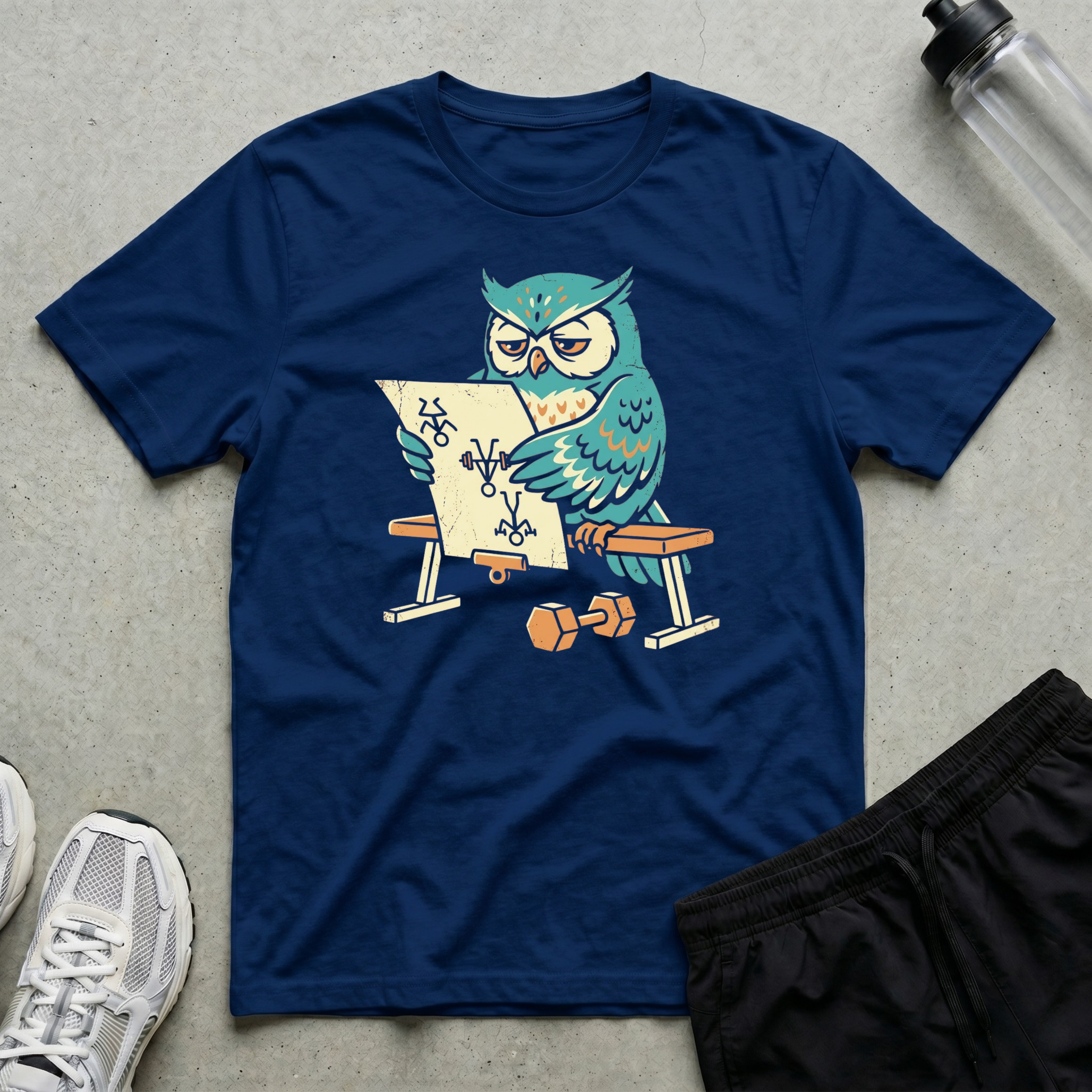 Upside Down Plan Owl T-Shirt