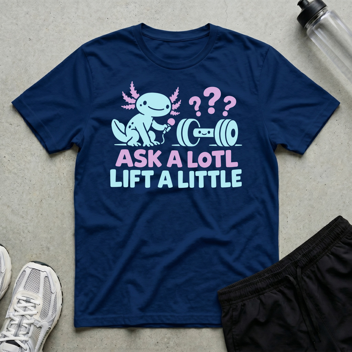 Ask A Lotl T-Shirt - Navy