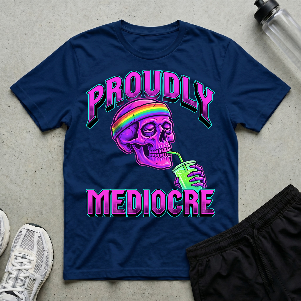 Proudly Mediocre Neon T-Shirt