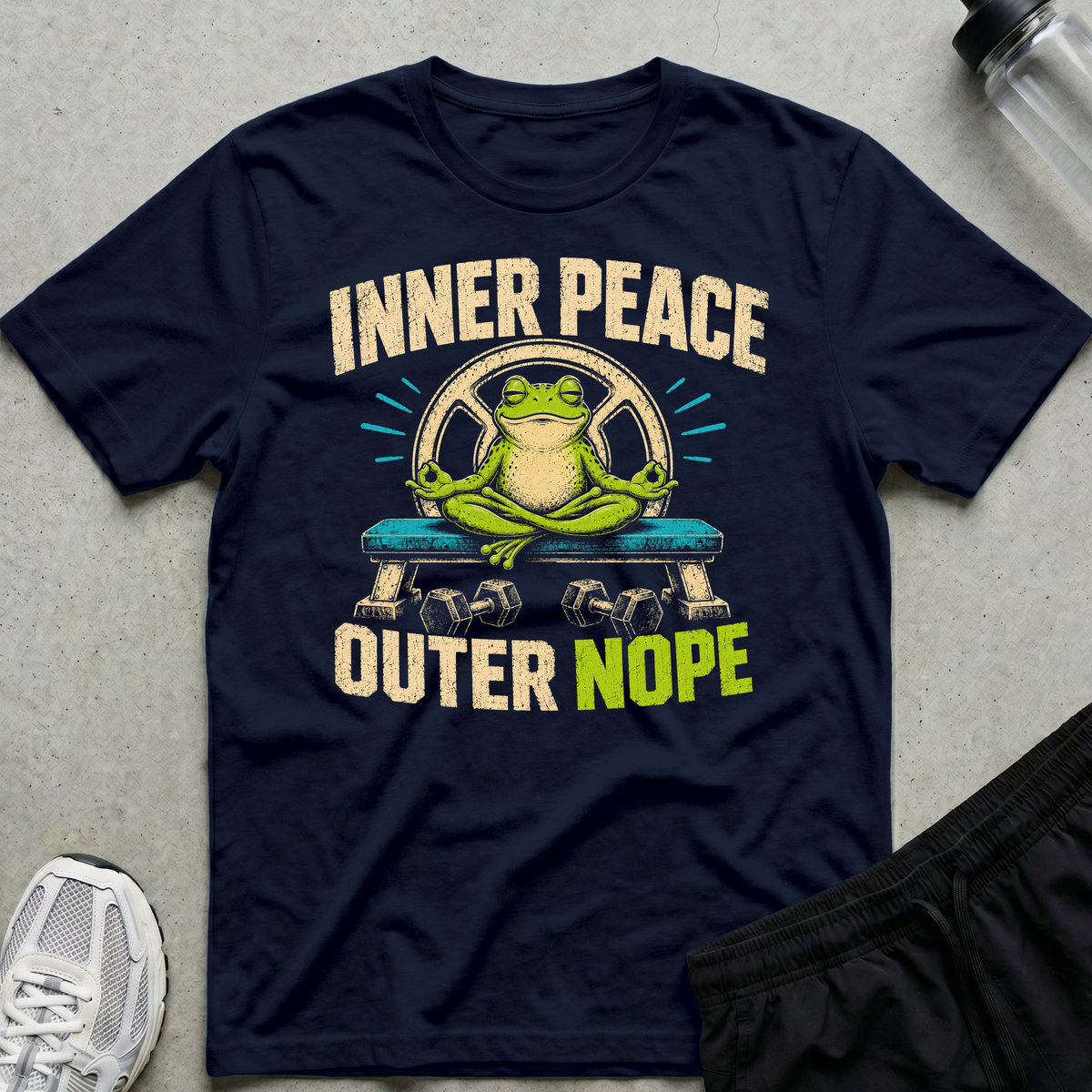 Inner Peace Nope T-Shirt - Navy