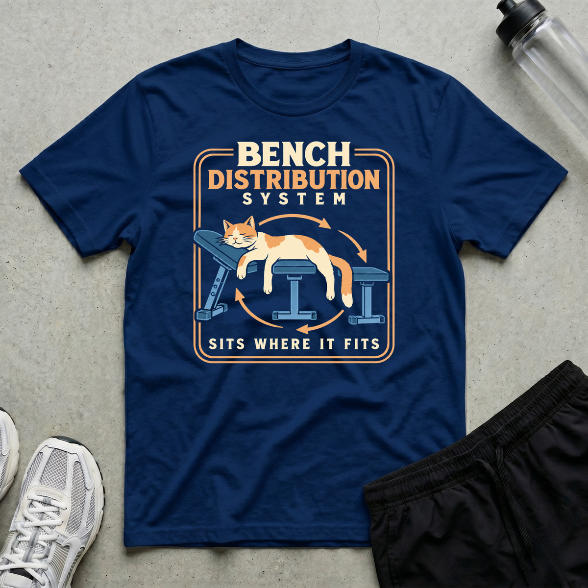 Bench Distribution System T-Shirt - Navy