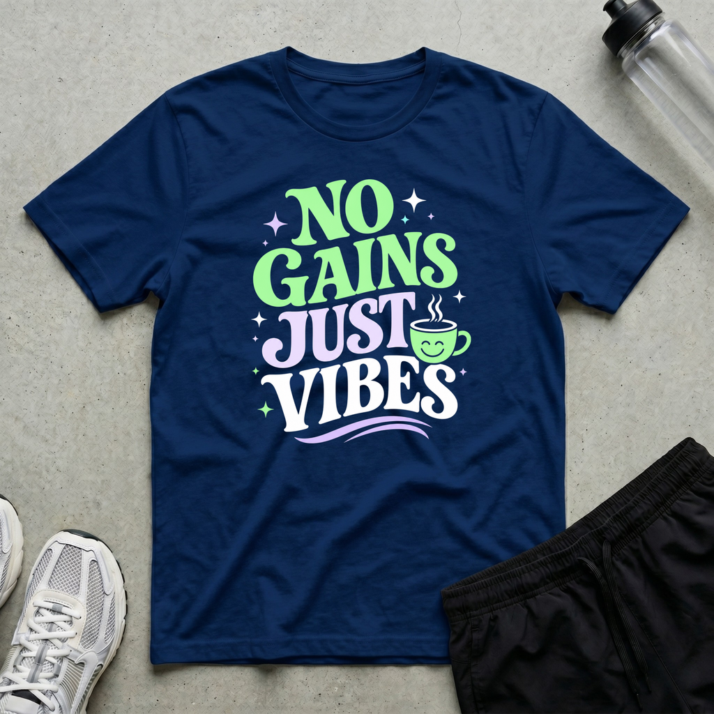 No Gains Just Vibes T-Shirt