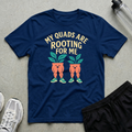 Quads Are Rooting T-Shirt - Navy