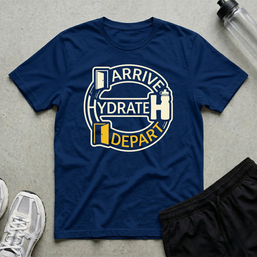 Arrive Hydrate Depart T-Shirt