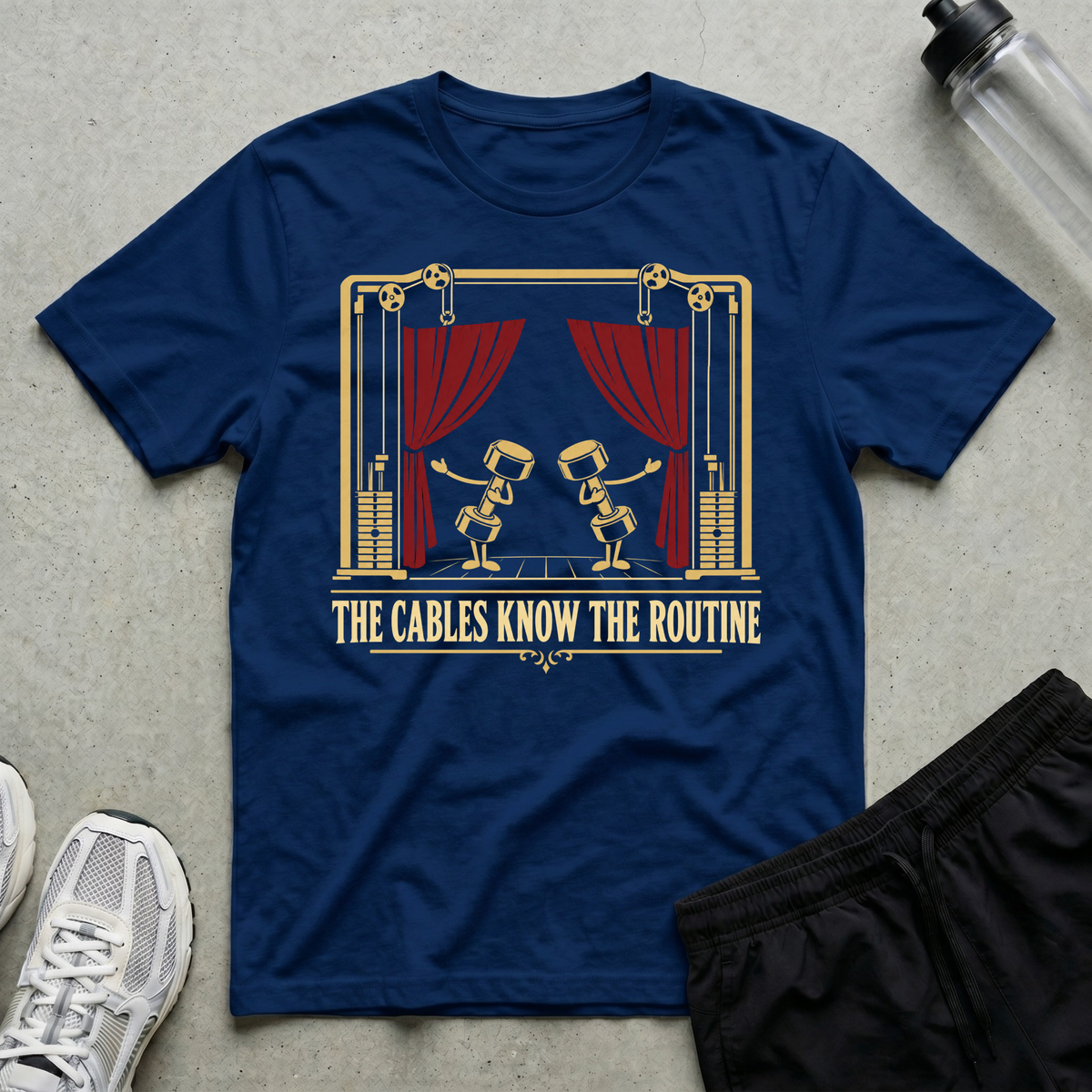 Cables Know Routine T-Shirt - Navy