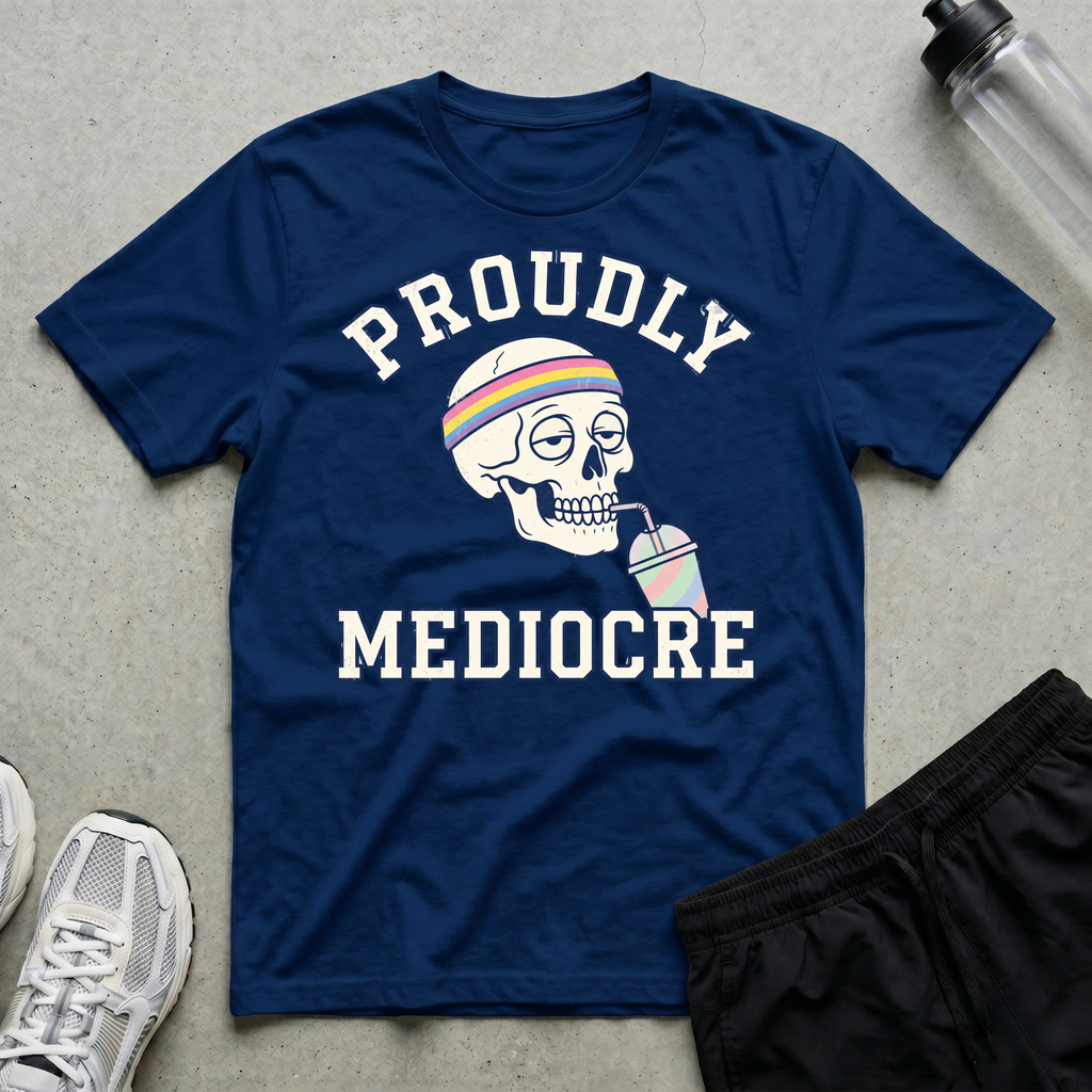 Proudly Mediocre Collegiate T-Shirt