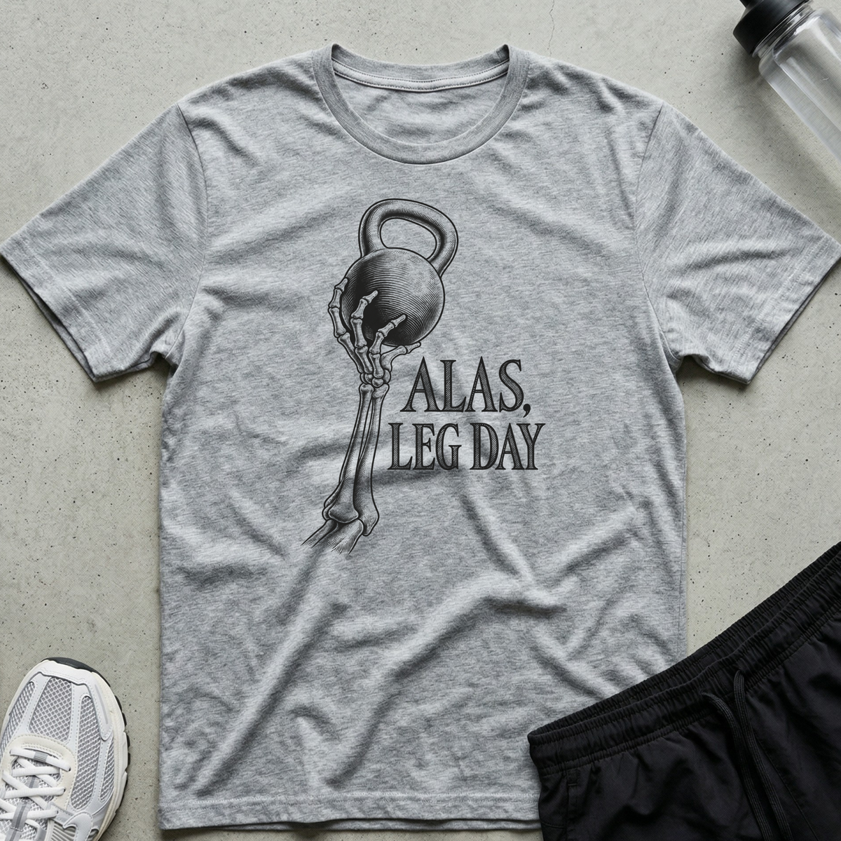 Alas Leg Day T-Shirt - Sport Grey