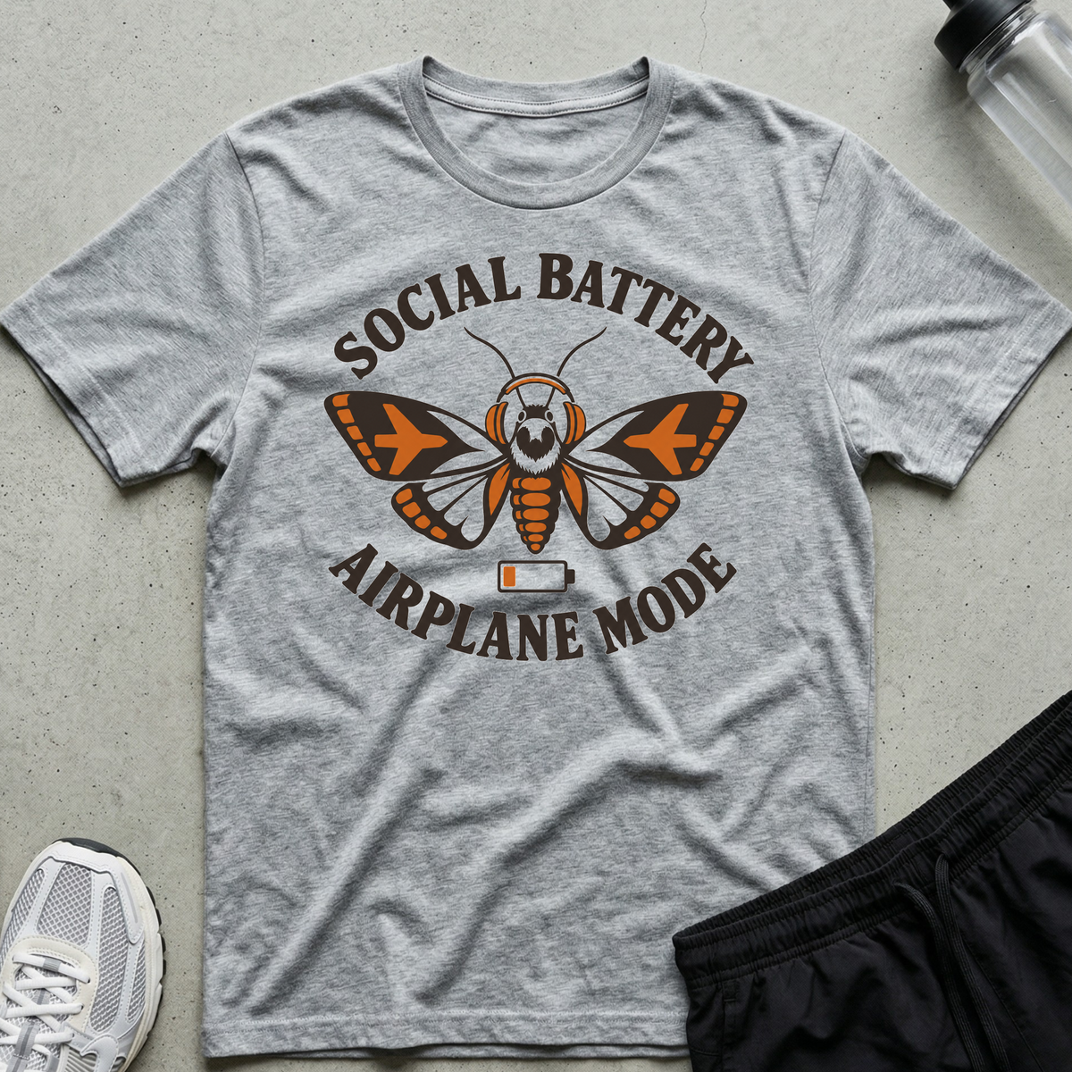 Airplane Mode T-Shirt - Sport Grey