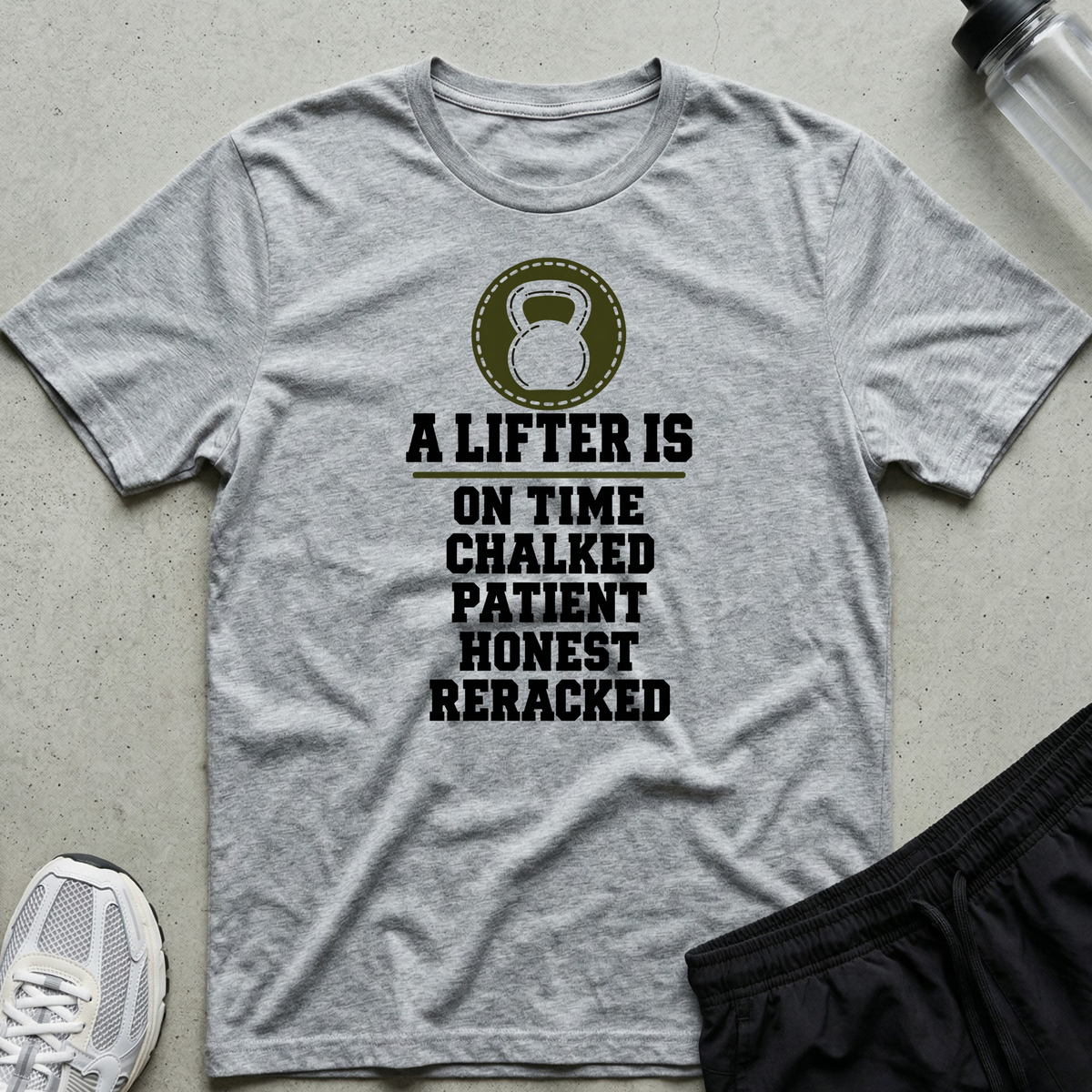 A Lifter Is T-Shirt - Sport Grey