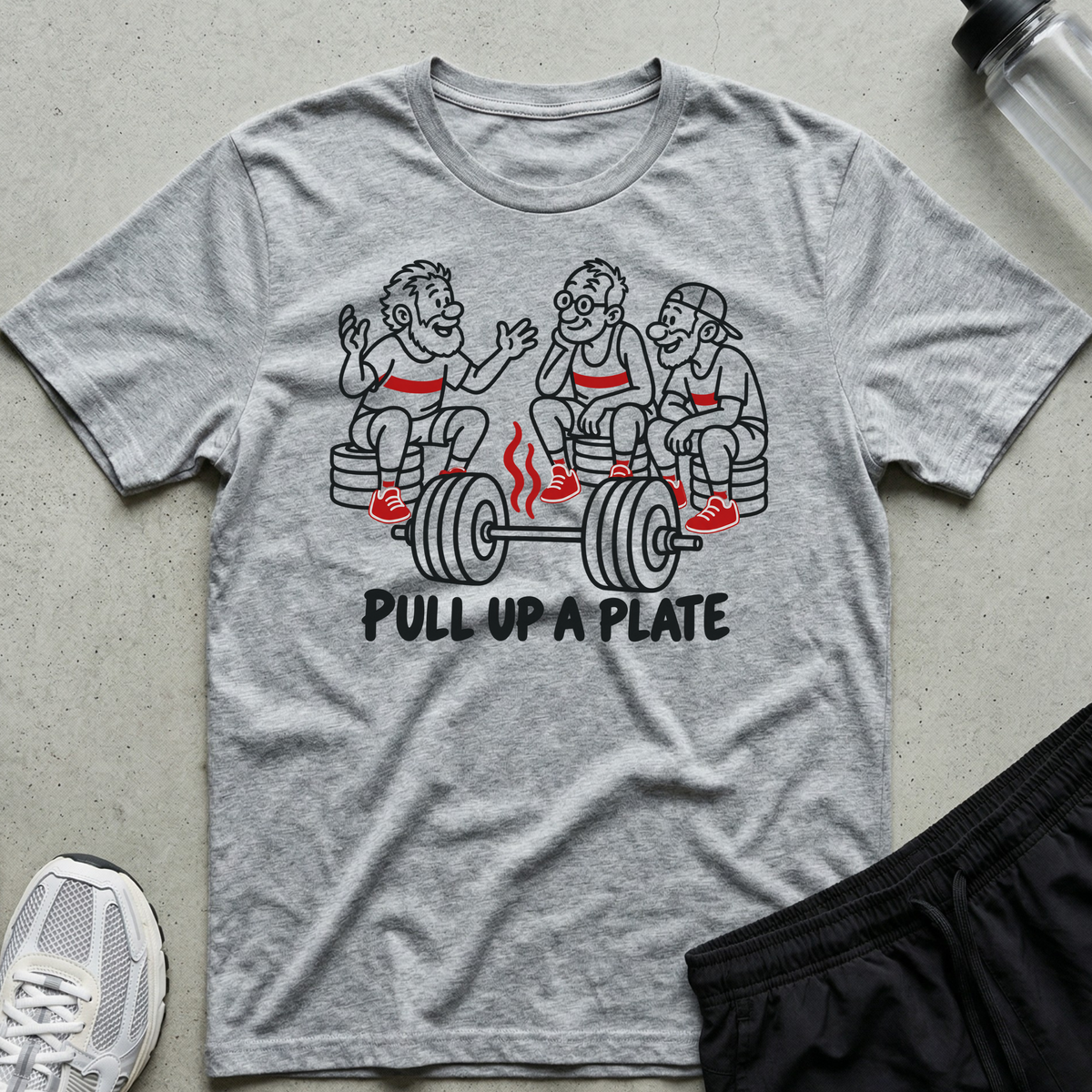 Barbell Campfire T-Shirt - Sport Grey