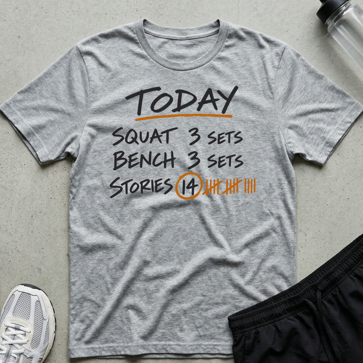 Training Log T-Shirt - Sport Grey