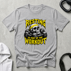 Resting is part of the workout yellow