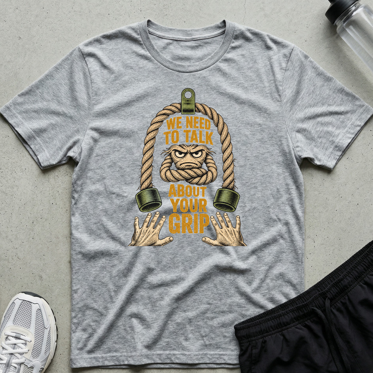 About Your Grip T-Shirt - Sport Grey