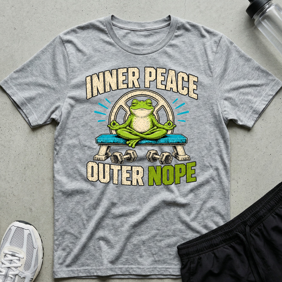 Inner Peace Nope T-Shirt - Sport Grey