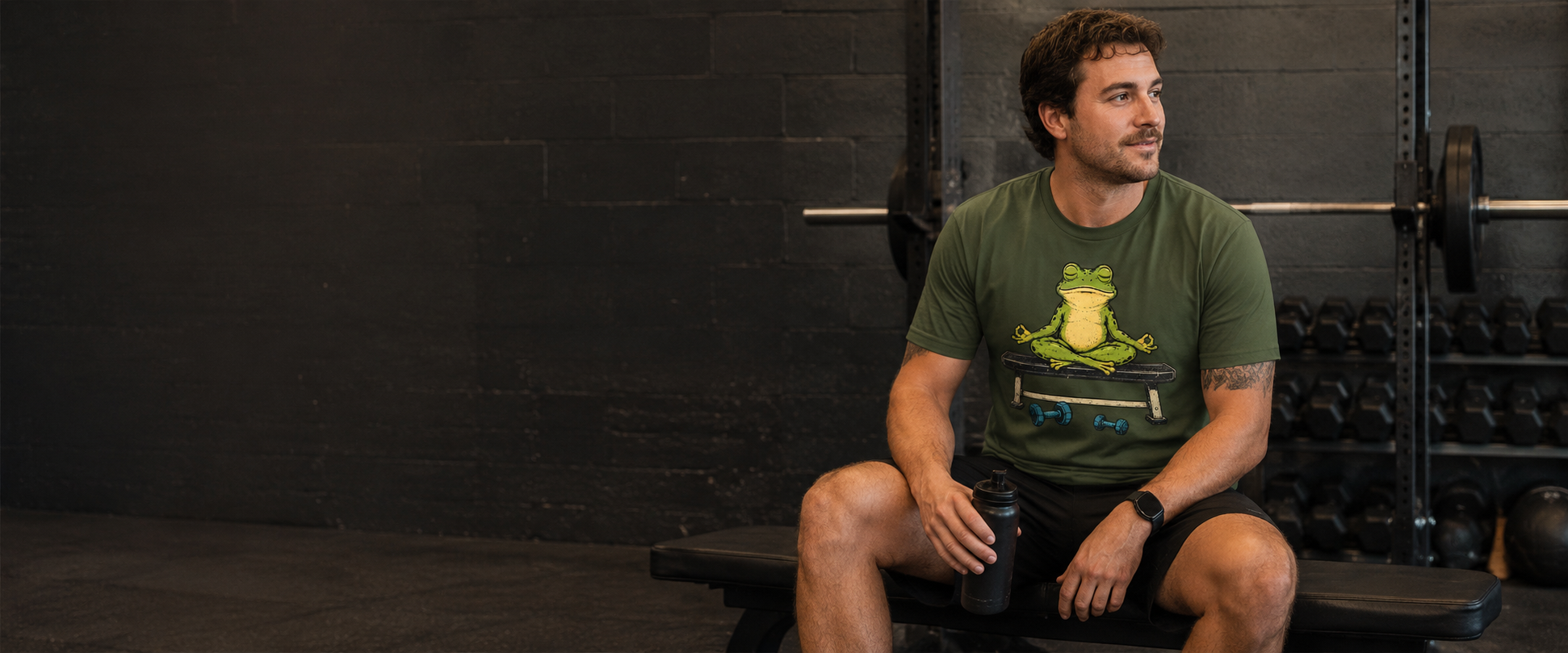 Valkyrwear gym clothes for people who show up — desktop banner