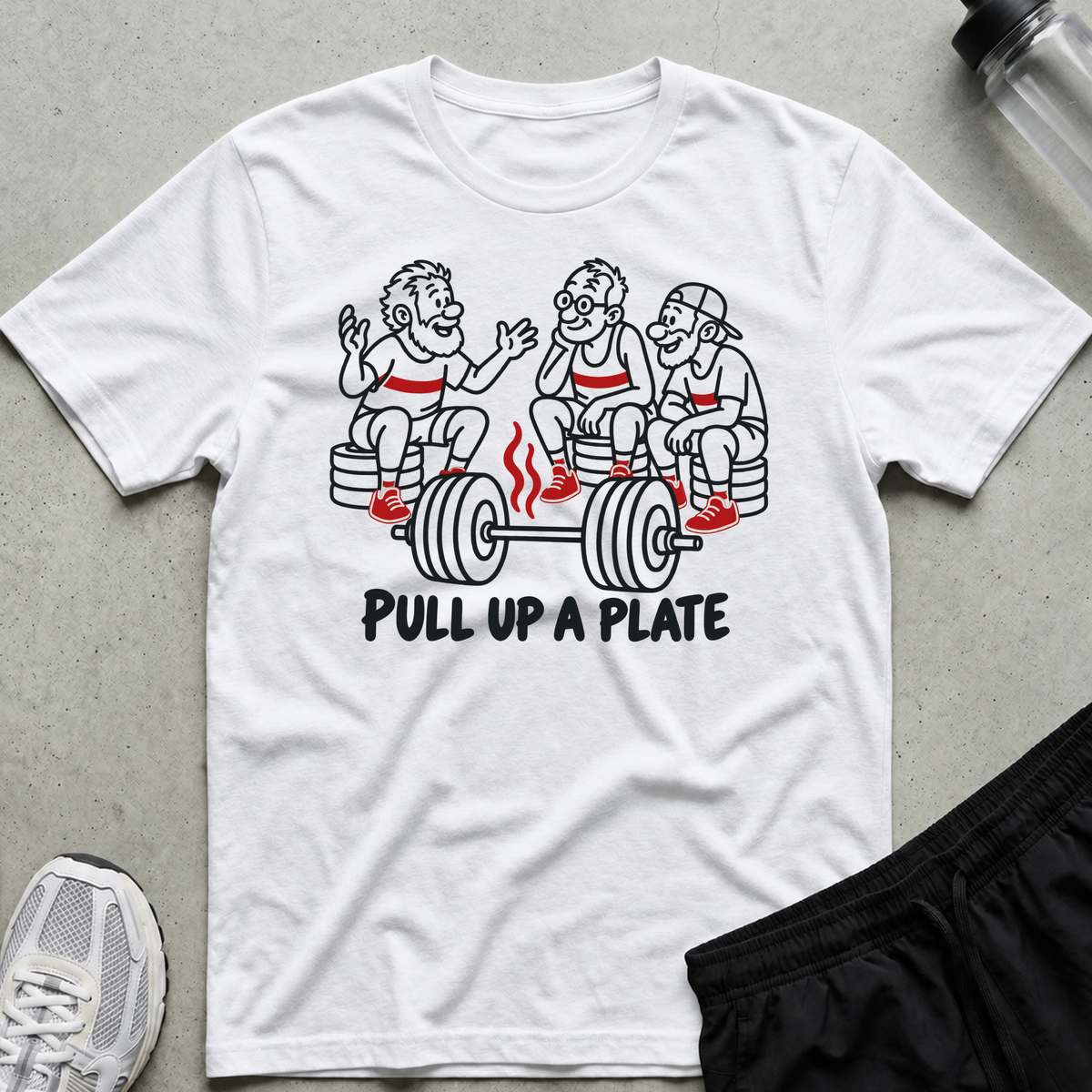 Barbell Campfire T-Shirt - White