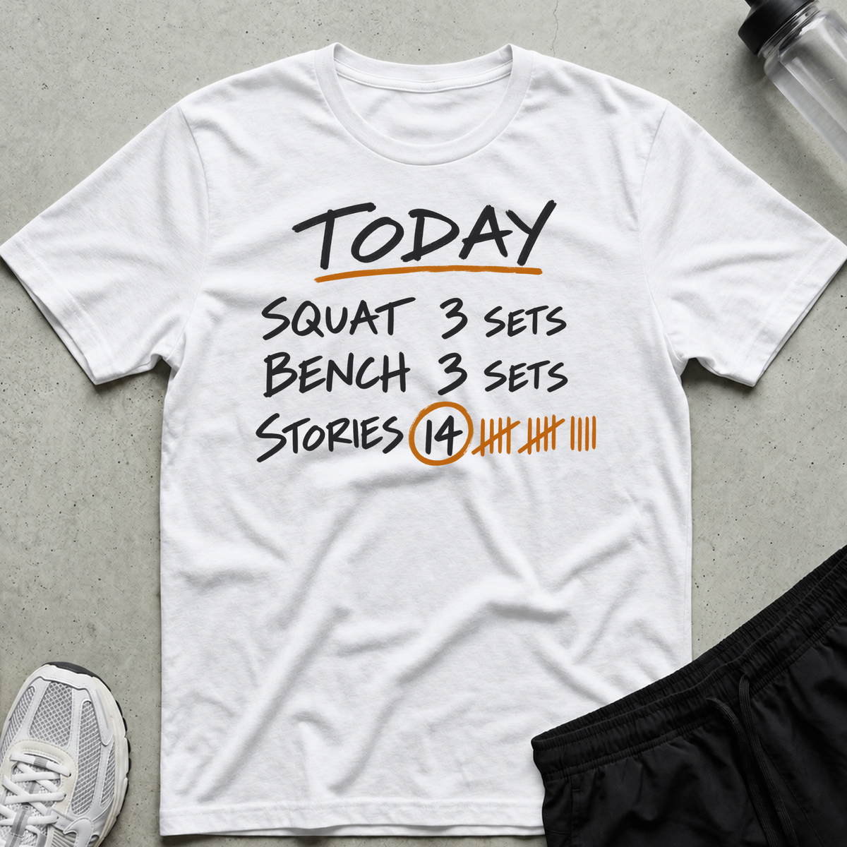 Training Log T-Shirt - White