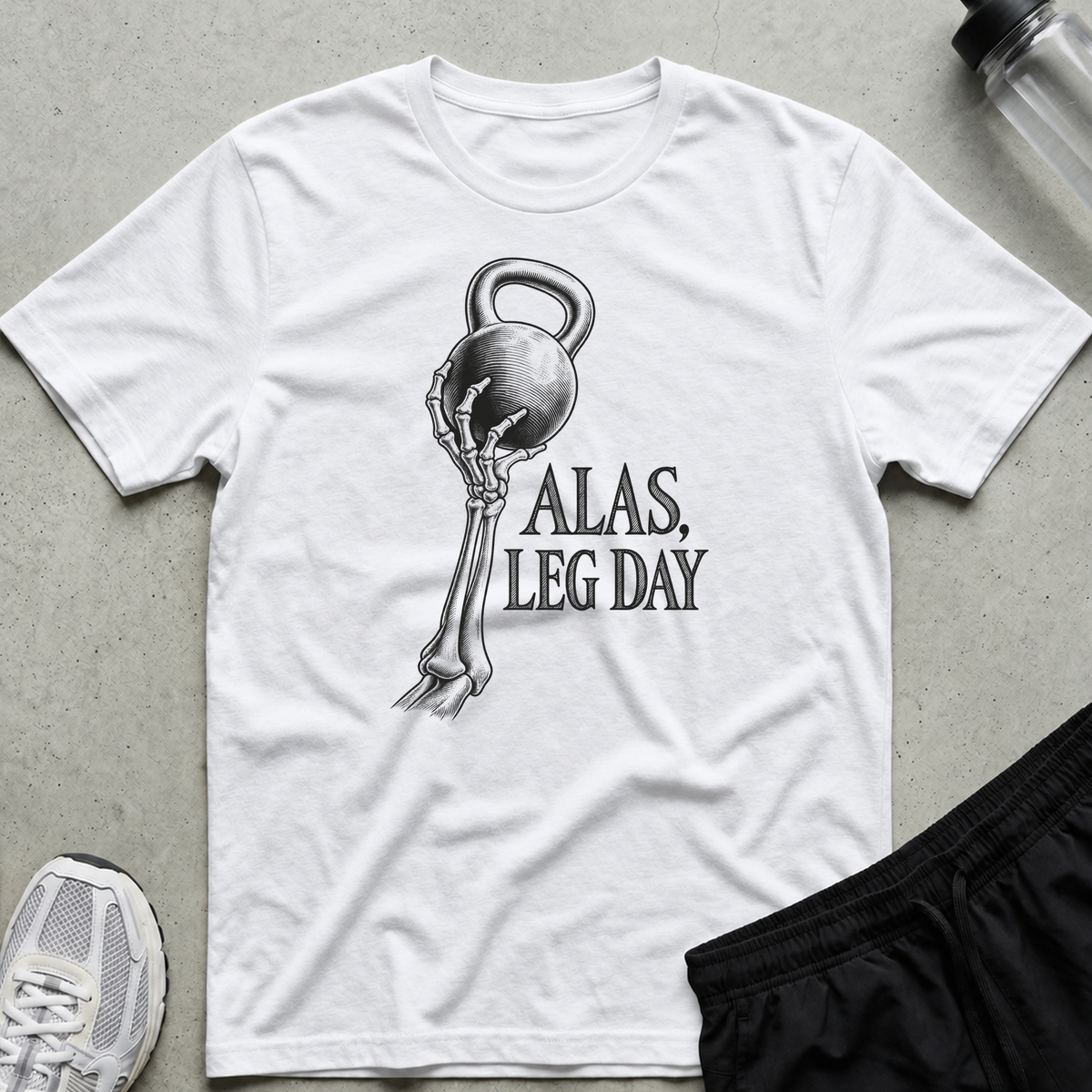 Alas Leg Day T-Shirt - White