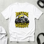 Resting is part of the workout yellow